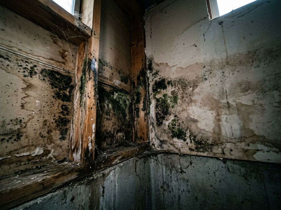Mold before remediation