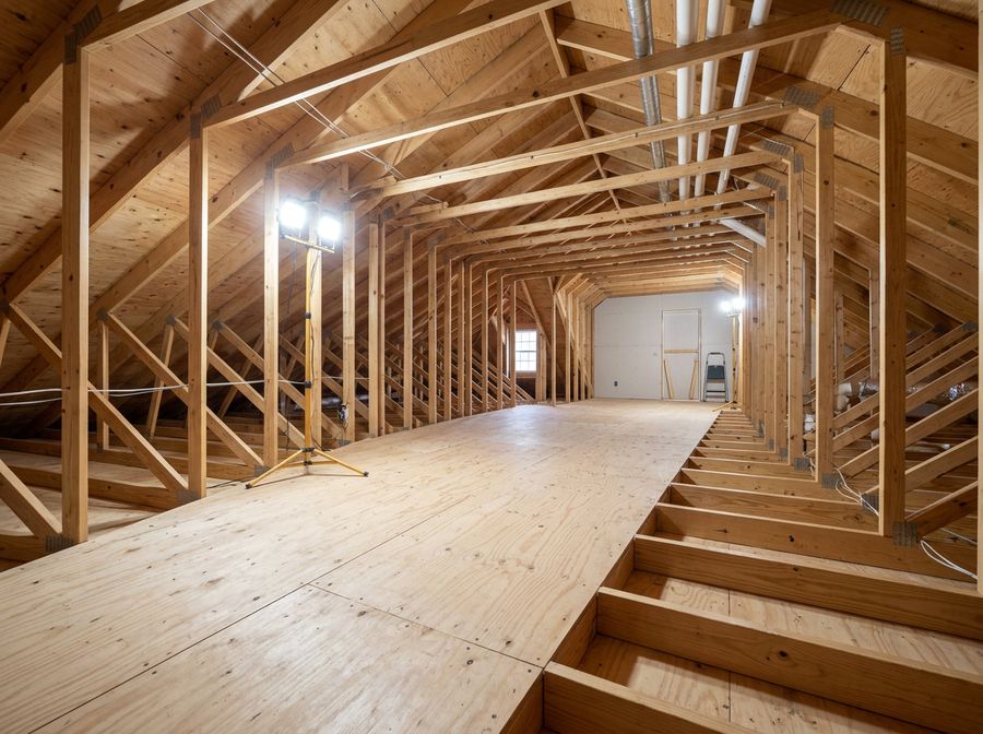 Attic after removal